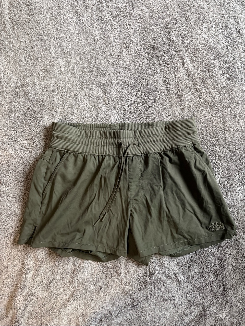 The North Face Women's Olive Athletic Drawstring Shorts